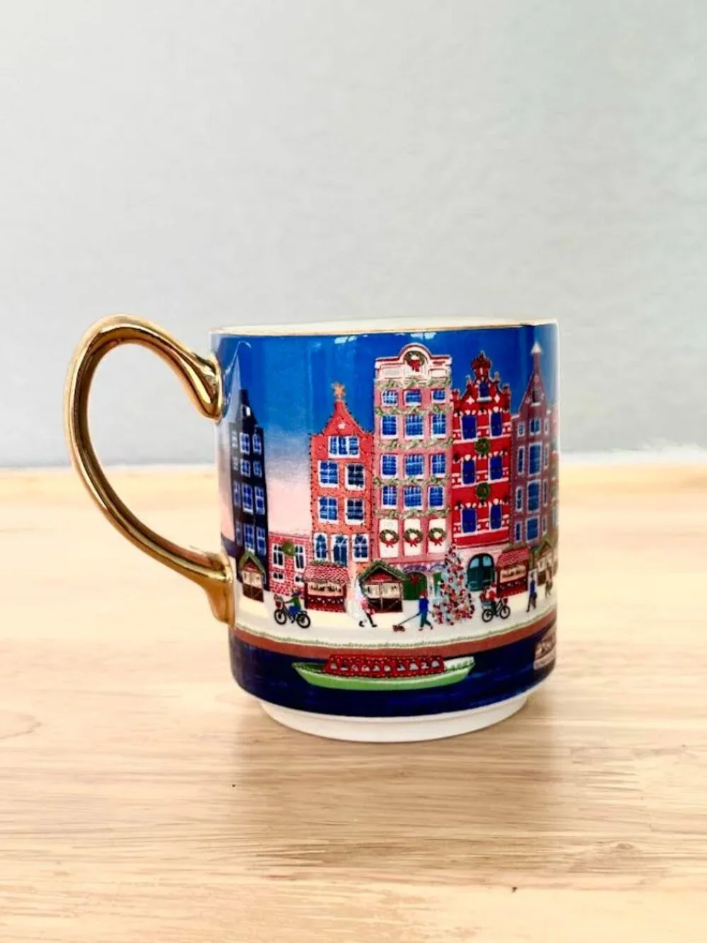 Anthropologie Holiday in The City Amsterdam Mug Merry & Bright - Picture 4 of 12
